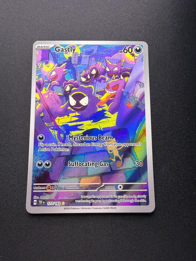 Gastly 177/162 Temporal Forces Pokémon Kaart, Hobby en Vrije tijd, Verzamelkaartspellen | Pokémon, Ophalen of Verzenden, Zo goed als nieuw