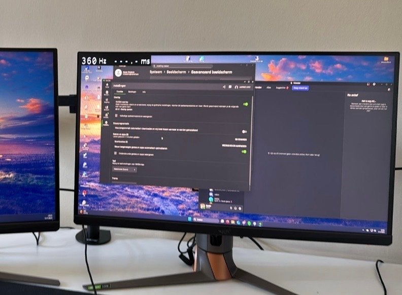ASUS ROG Swift PG27AQN - 27" QHD 360Hz Gaming Monitor, IPS, In hoogte verstelbaar, Zo goed als nieuw, DisplayPort