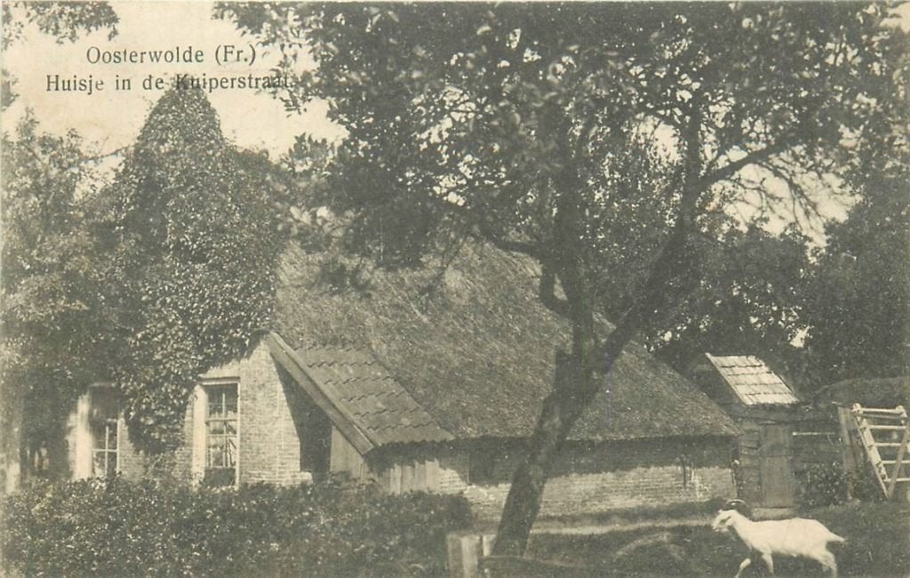 701-257-013 Oosterwolde FR Kuiperstraat, Verzamelen, Ansichtkaarten | Nederland, Verzenden, Voor 1920, Friesland