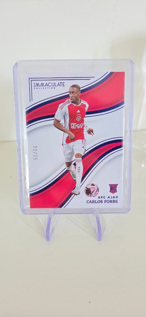 2023 panini immaculate Carlos Forbs Ajax rookie /25, Verzenden, Zo goed als nieuw, Plaatje