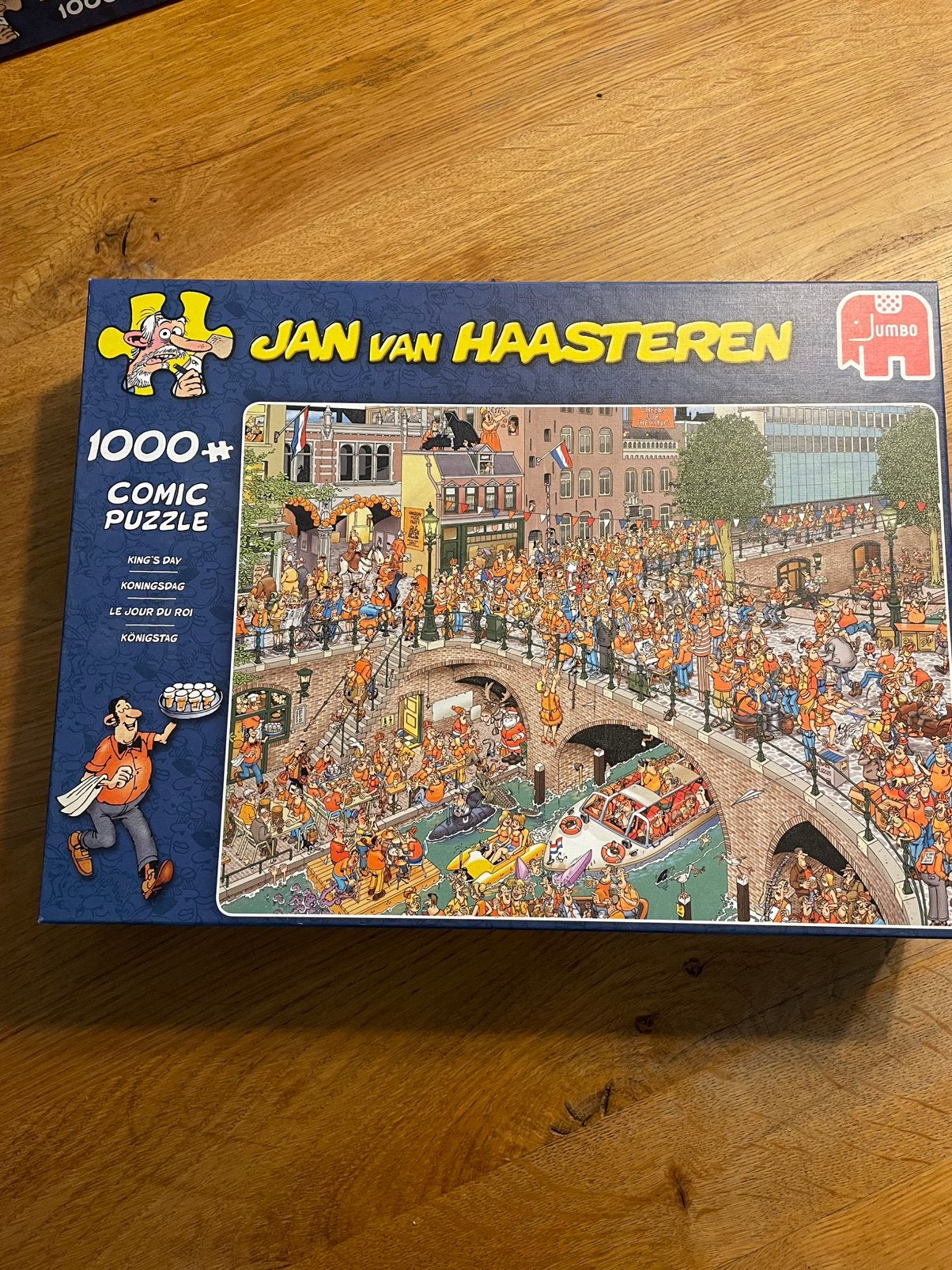 Puzzel Jan van Haasteren. 1000 stukjes. Koningsdag, Ophalen of Verzenden, 500 t/m 1500 stukjes, Zo goed als nieuw, Legpuzzel