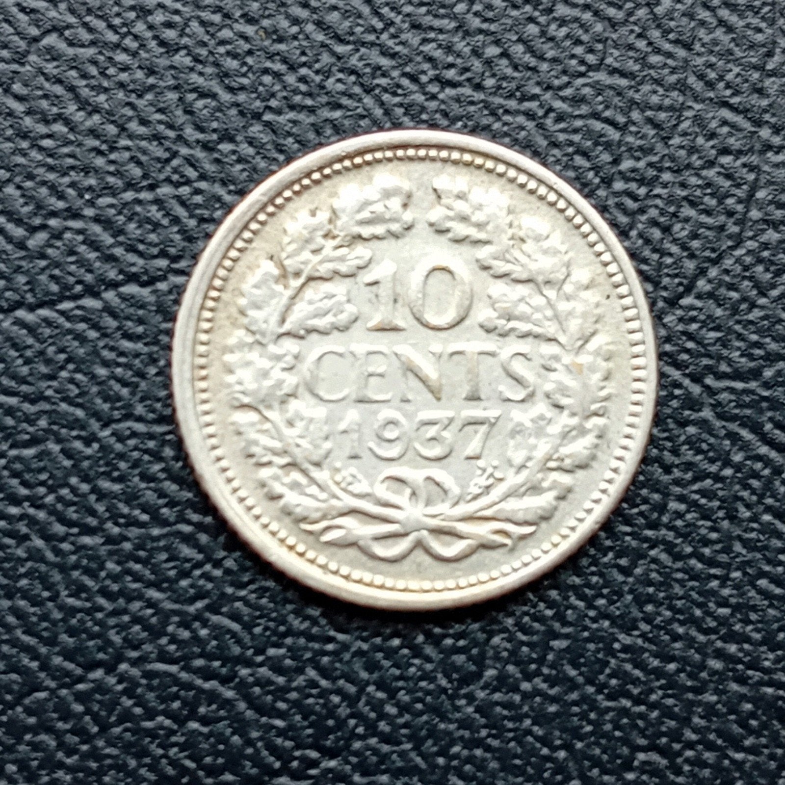 Zilveren 10 Cent Munt Koningin Wilhelmina 1937, Postzegels en Munten, Munten | Nederland, Zilver, Ophalen of Verzenden, 10 cent