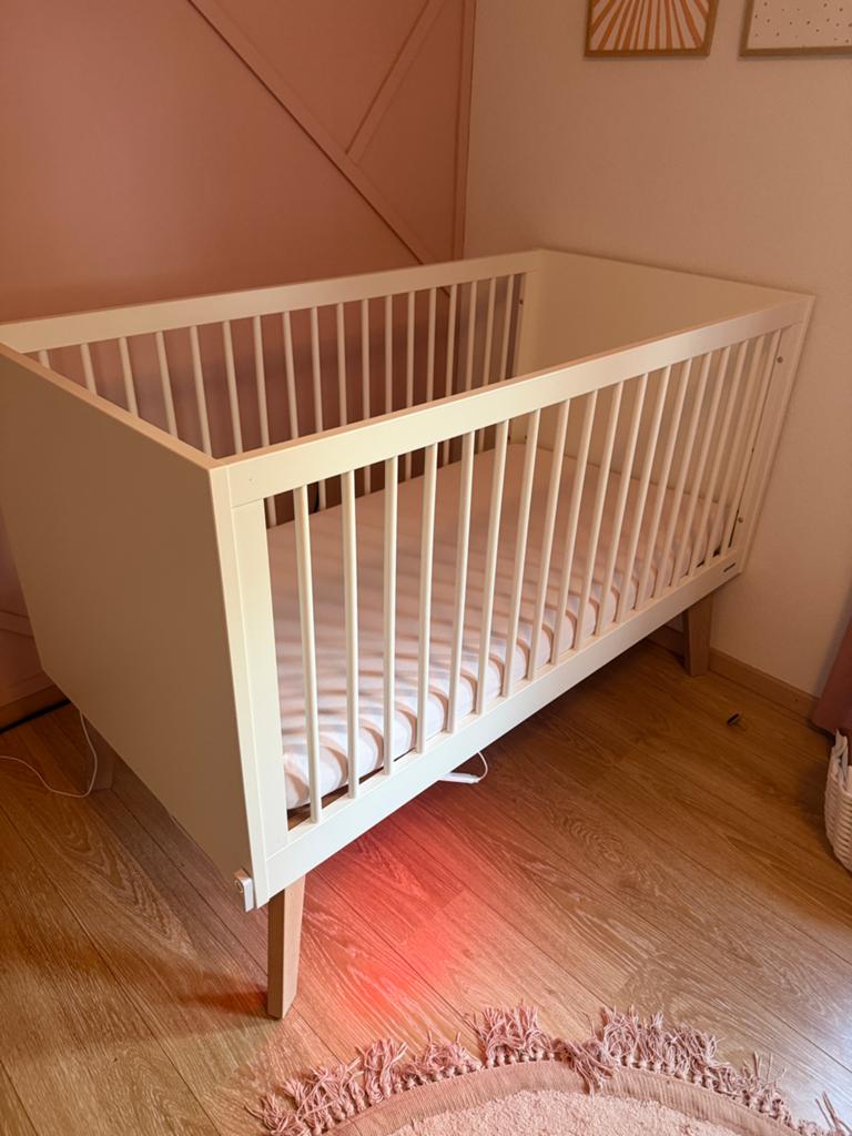 Kidsmill Sixties Ledikant (140x70) en Commode, Ophalen, 140 tot 160 cm, 70 tot 85 cm, Lattenbodem