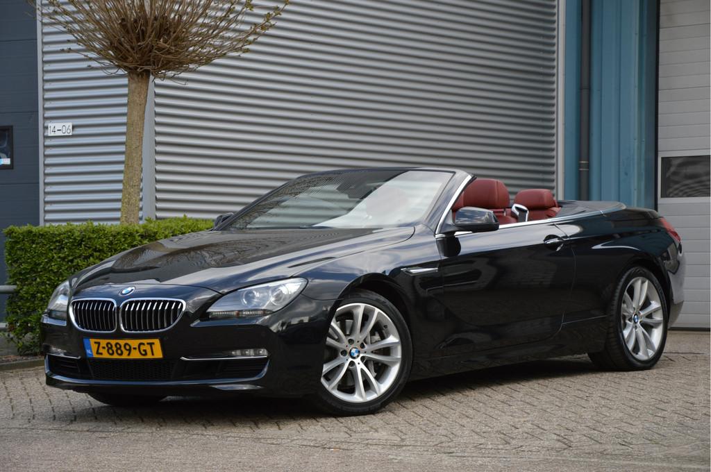 BMW 6 Serie Cabrio 640i High Executive XENON | LEDER | NAVI, Euro 5, Achterwielaandrijving, Cabriolet, Zwart