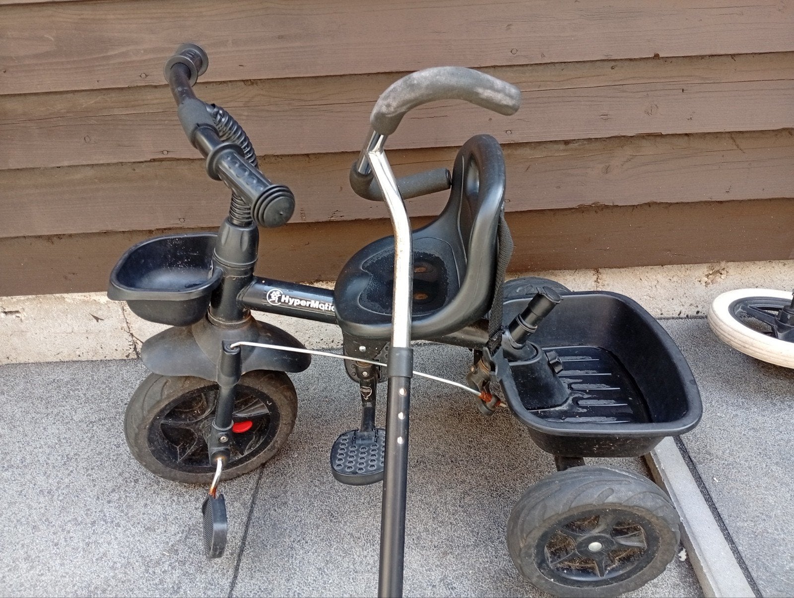 Kinderfiets met  een duwstang, Ophalen of Verzenden, Gebruikt, Minder dan 16 inch, HyperMatic
