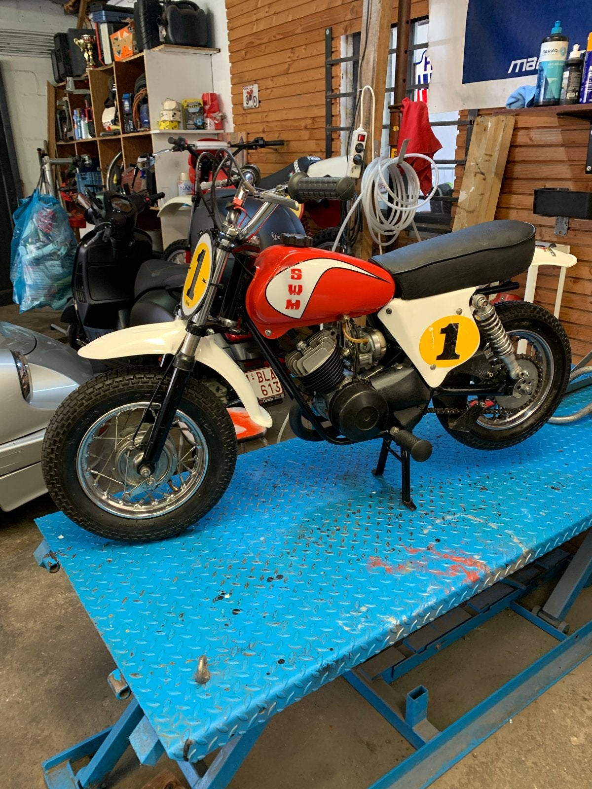 SWM Mini Moto - Klassieke Minibike, Ophalen of Verzenden, Gebruikt, Trommelrem, Overige typen
