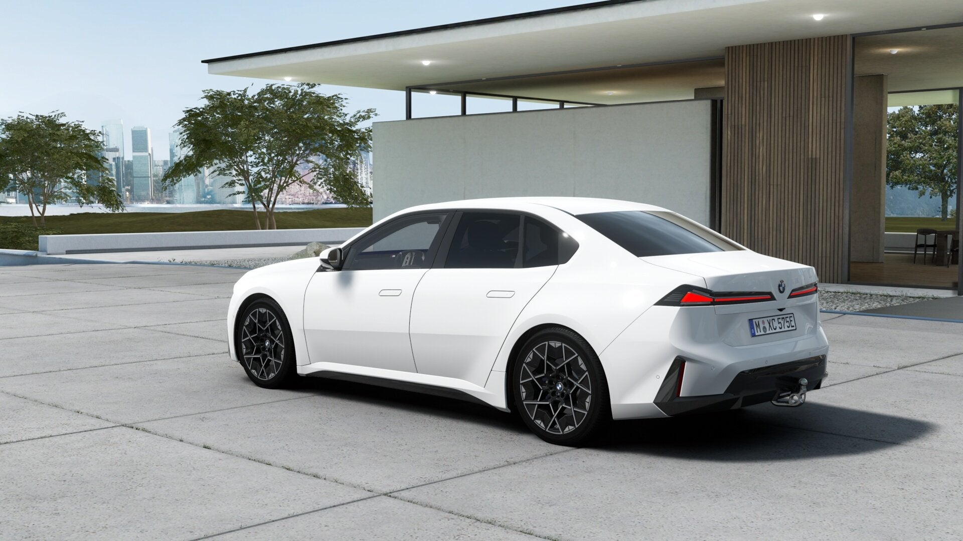BMW i3 50 xDrive M Sport / Trekhaak / 3D Head-Up / Harman Ka, Auto's, Automaat, Dealer onderhouden, Zwart, Wit