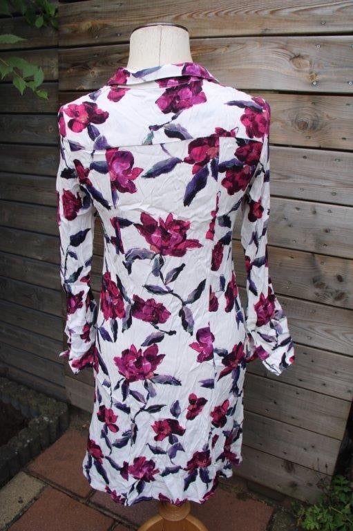 Doorknoopjurk offwhite/ fuschia Fabienne Chapot mt 36 Vaste, Wit, Ophalen of Verzenden, Zo goed als nieuw, Fabienne Chapot