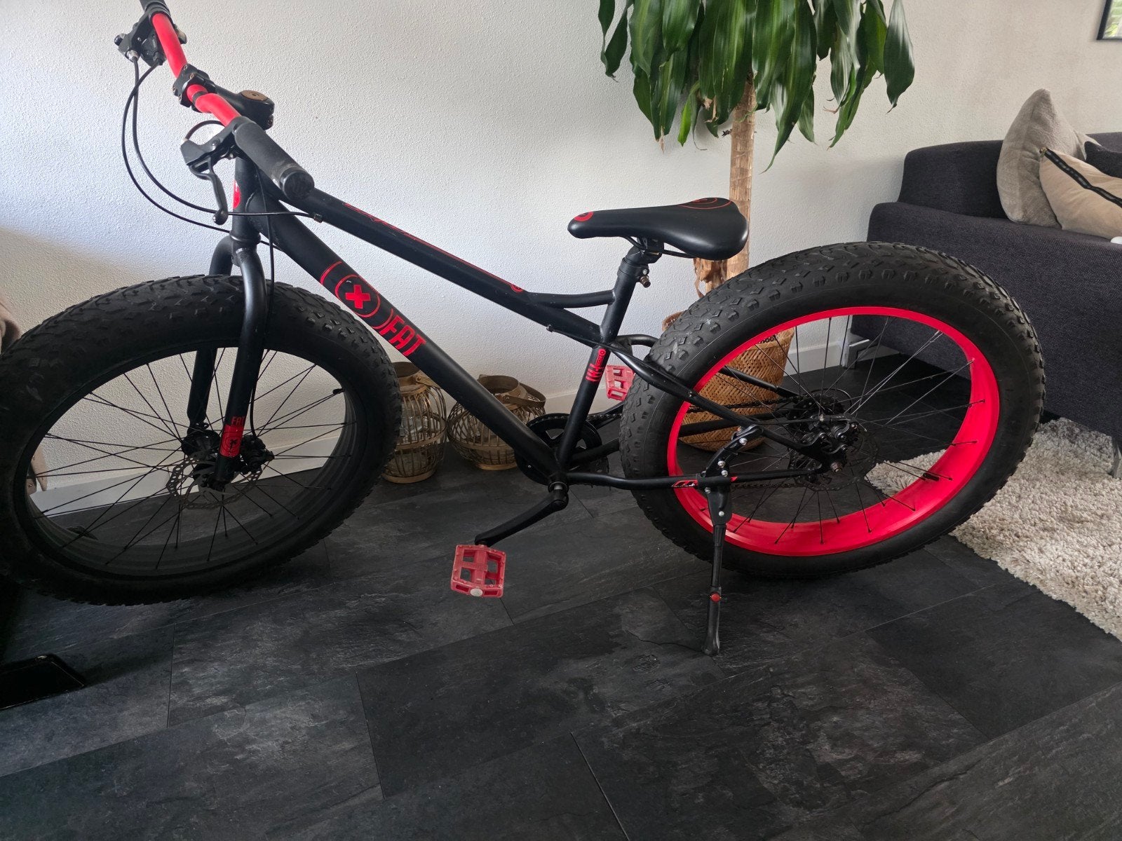 Stoere fatbike fiets, vanaf 10 jaar, dikke/ brede banden, Fietsen en Brommers, Fietsen | Jongens, Ophalen, Gebruikt, 26 inch of meer