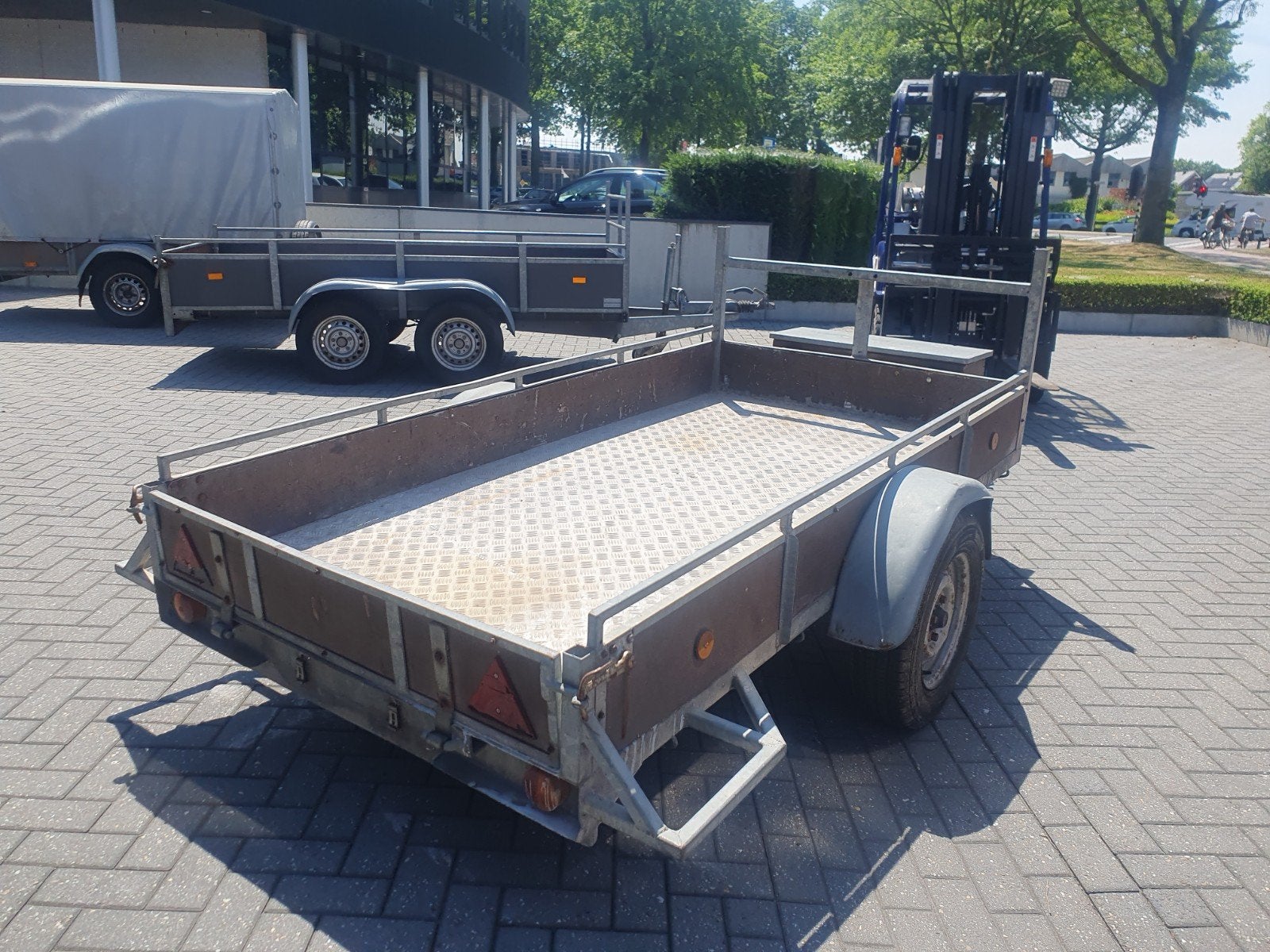 enkelas Ongeremd 250x130 beresterk nu 499euro, Auto diversen, Aanhangers en Bagagewagens, Ophalen of Verzenden, Nieuw