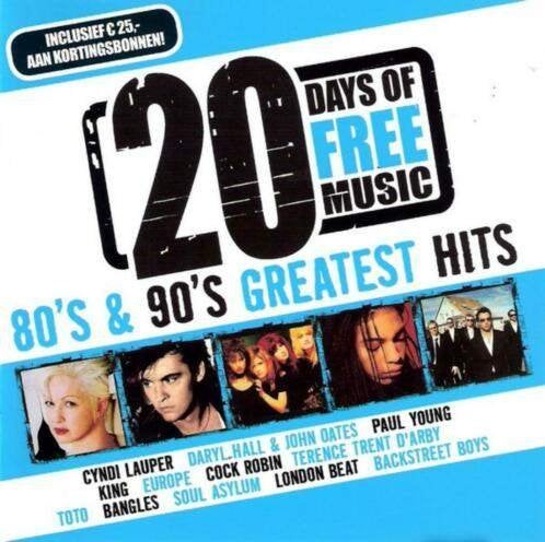20 Days Of Free Music - 80's & 90's Greatest Hits (CD, 2006), Ophalen, Pop, Nieuw in verpakking, Album