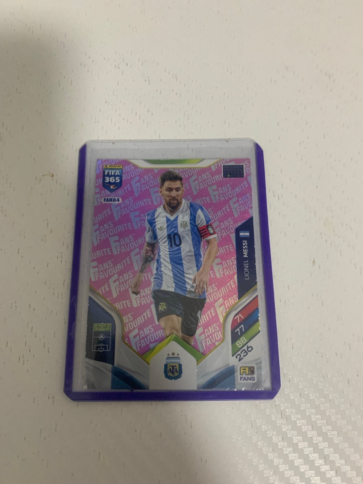 FIFA 365 Adrenalyn XL 2023 Lionel Messi Fans Favoriete Kaart, Ophalen of Verzenden, Zo goed als nieuw, Buitenlandse clubs, Spelerskaart