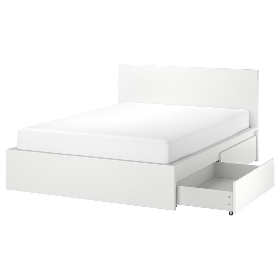 Ikea Malm bedframe met 4 lades 180x200cm
Ikea Lönset Lattenb, Ophalen, Gebruikt, Wit, Tweepersoons