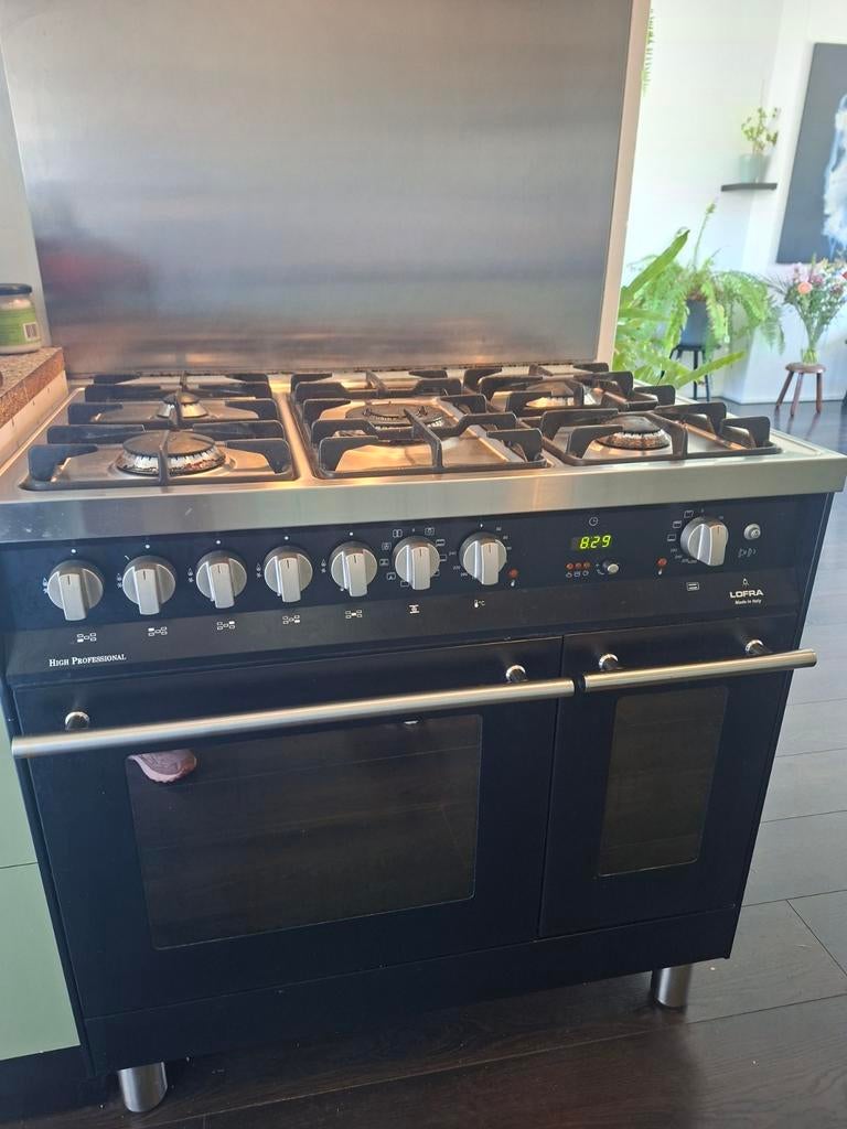 Lofra design fornuis met 2 ovens, Witgoed en Apparatuur, Fornuizen, Ophalen, Gebruikt, Hete lucht, 60 cm of meer