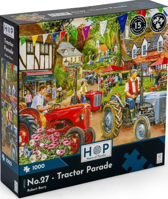 House of Puzzles - Tractor Parade - 1000 stukjes, Ophalen of Verzenden, 500 t/m 1500 stukjes, Nieuw, Legpuzzel