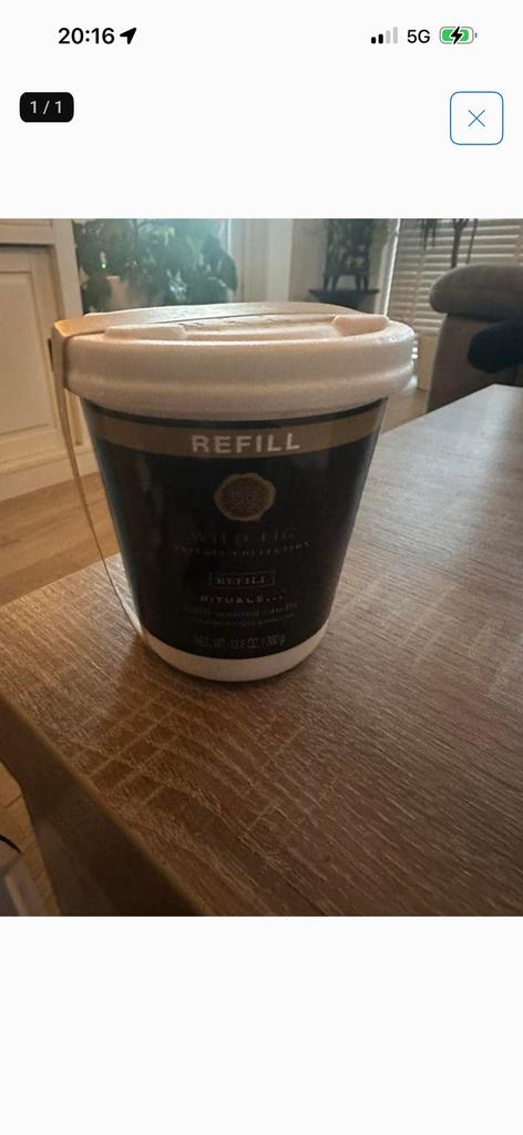 Rituals Wild Fig Refill Geurkaars, Ophalen of Verzenden, Nieuw, Overige materialen, Minder dan 25 cm