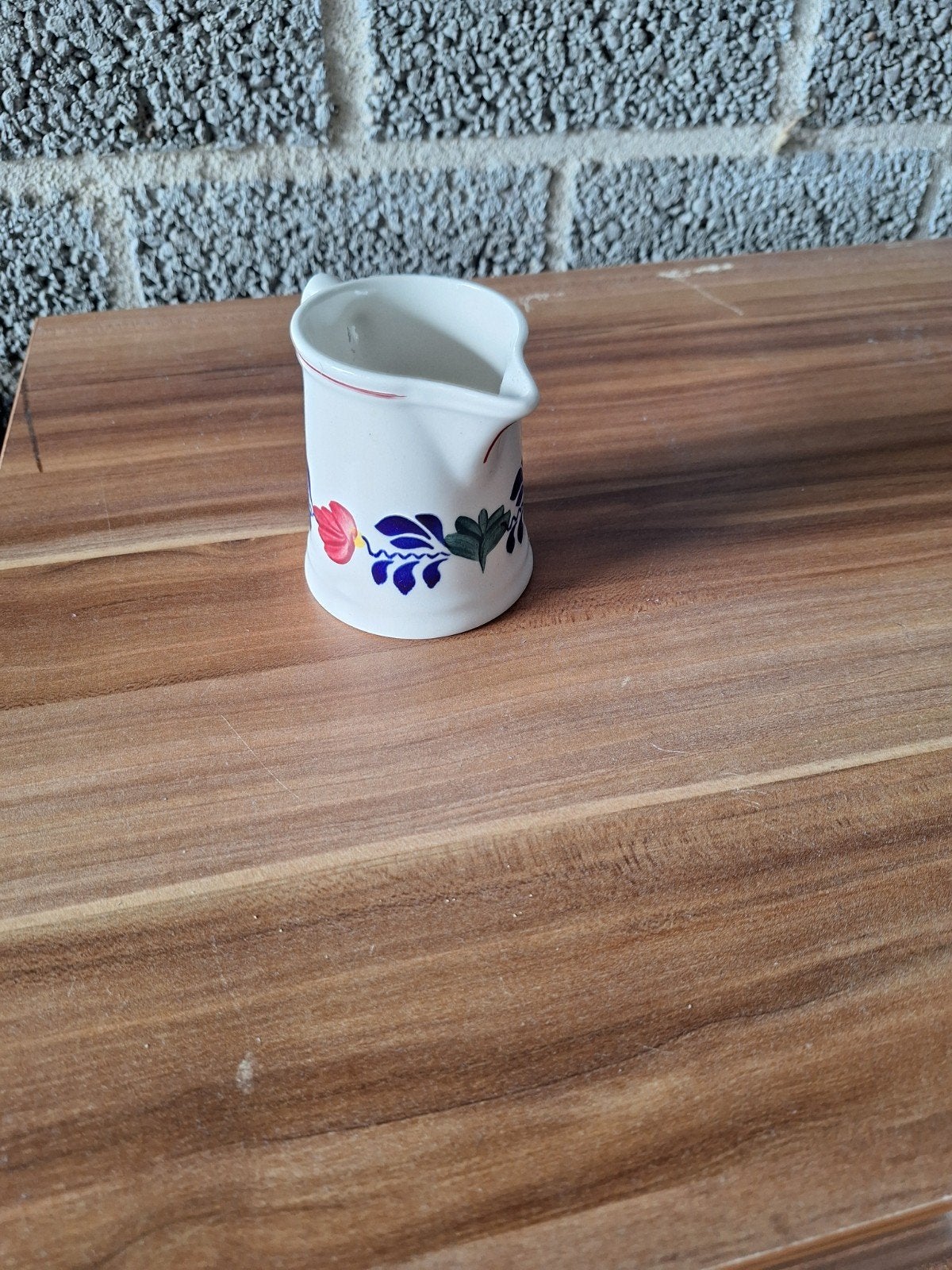 melkkannetje boerenbont, Ophalen of Verzenden, Zo goed als nieuw, Aardewerk, Kan