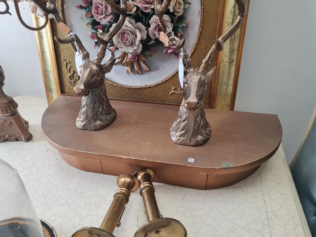 Oude houten console etalage materiaal, Antiek en Kunst, Curiosa en Brocante, Ophalen of Verzenden