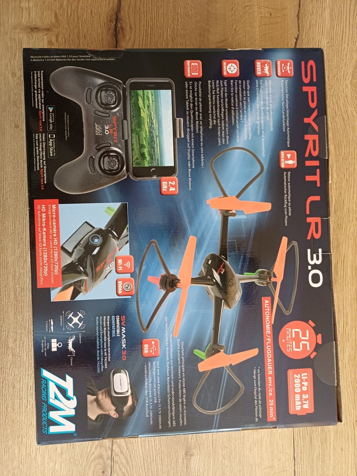 Spyrit LR 3.0 Drone met camera en FPV-functionaliteit, Verzenden