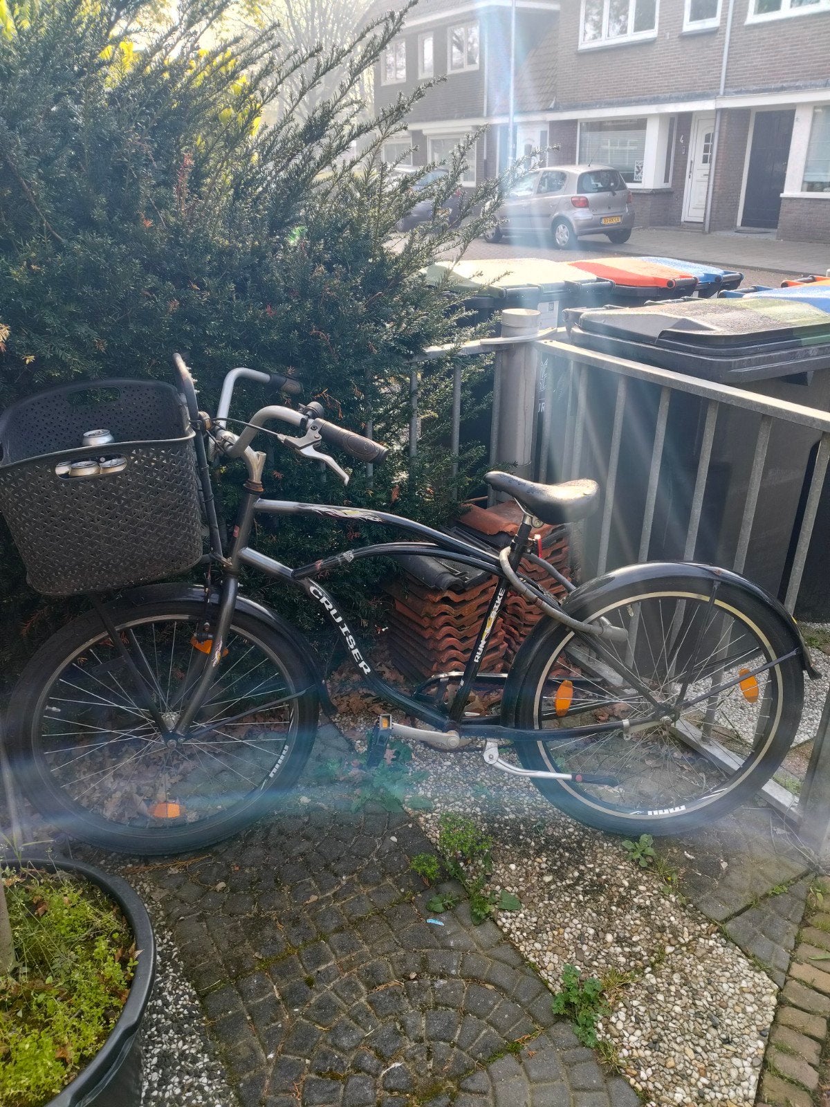Cruiser fiets (zonder mandje), Fietsen en Brommers, Fietsen | Heren | Herenfietsen, Ophalen, Gebruikt, Overige merken