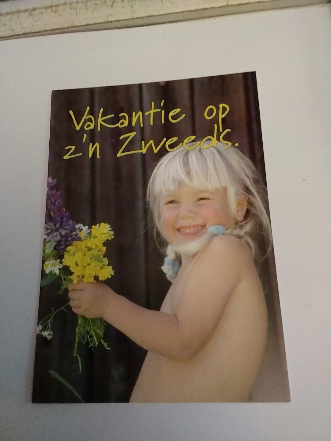 Vintage Ansichtkaart Zweden - Vakantie op z'n Zweeds, Ophalen of Verzenden, 1960 tot 1980, Ongelopen