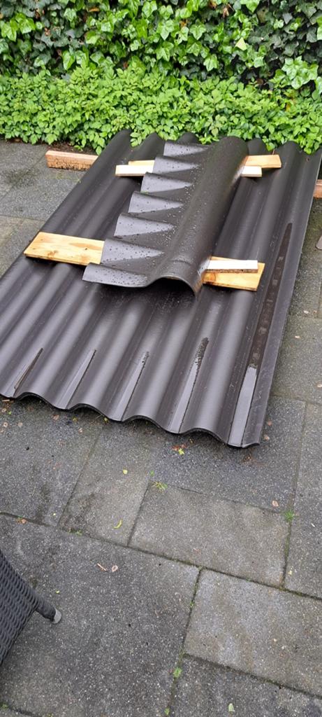 Golfplaten, Doe-het-zelf en Verbouw, Dakpannen en Dakbedekking, Kunststof, Zwart, Nieuw, Ophalen of Verzenden