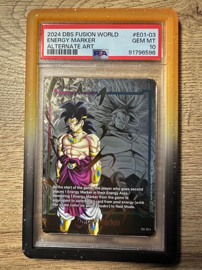 Broly Energy Marker Alternate Art #E01-03, Hobby en Vrije tijd, Verzamelkaartspellen | Overige, Ophalen of Verzenden, Zo goed als nieuw