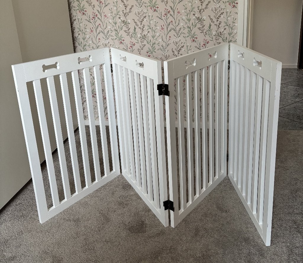 ** ALS NIEUW! Houten hondenrek/veiligheidsrek 2 mtr breed **, Trixie, Ophalen of Verzenden, Zo goed als nieuw, Overige typen