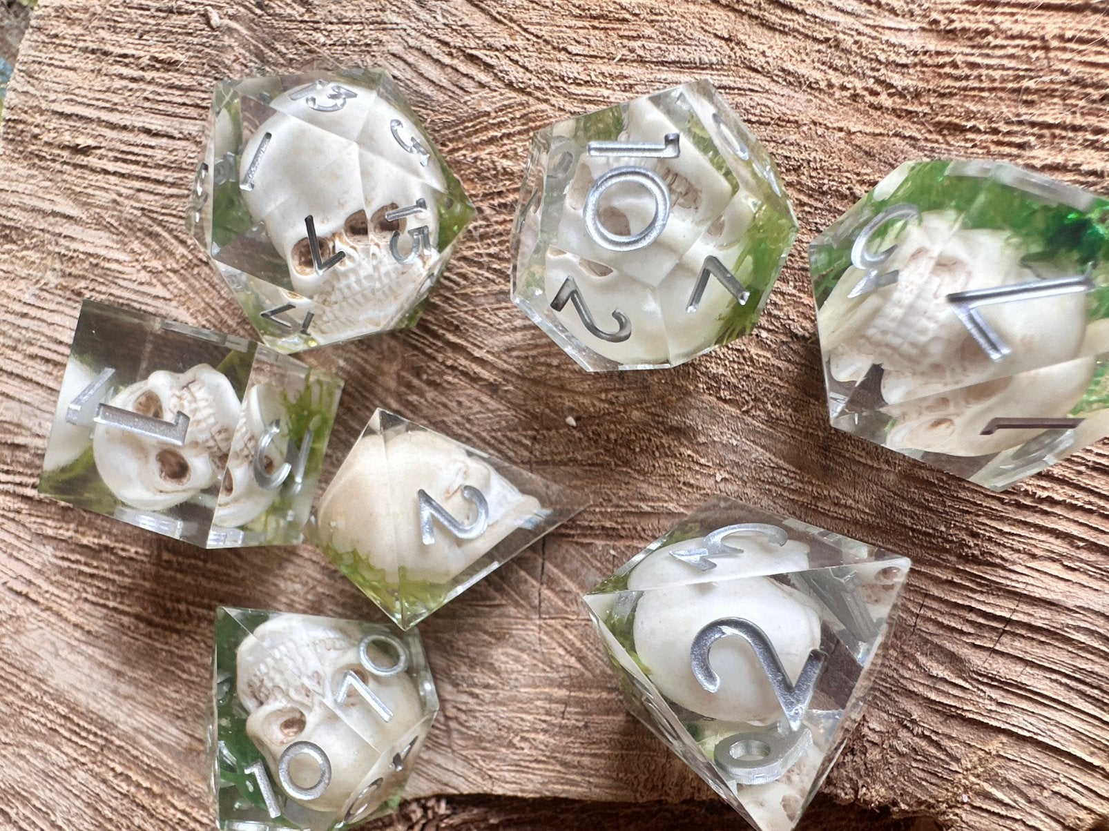 DND dice / Skull / doodshoofd / RPG / D&D / dobbelstenen set, Ophalen of Verzenden, Nieuw