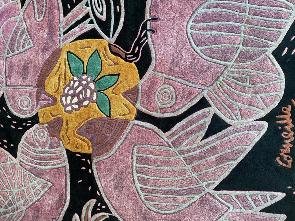 Corneille vloerkleed 'La Traviata' - Genummerd en gesigneerd, Ophalen, Gebruikt, 100 tot 150 cm, Zwart
