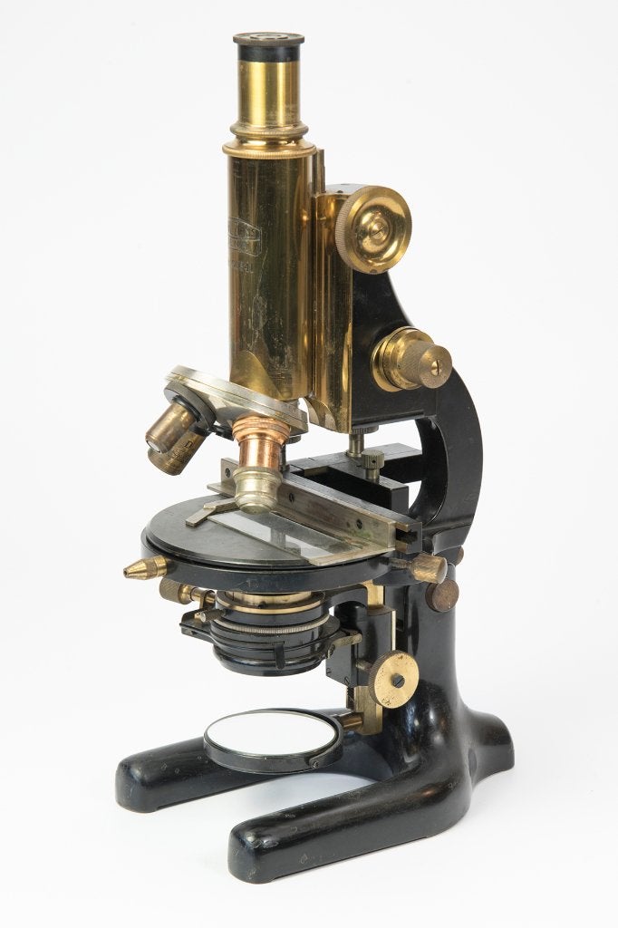 Te Koop Carl Zeiss Jena microscoop, Ophalen of Verzenden, Gebruikt, Minder dan 400x, Biologische microscoop