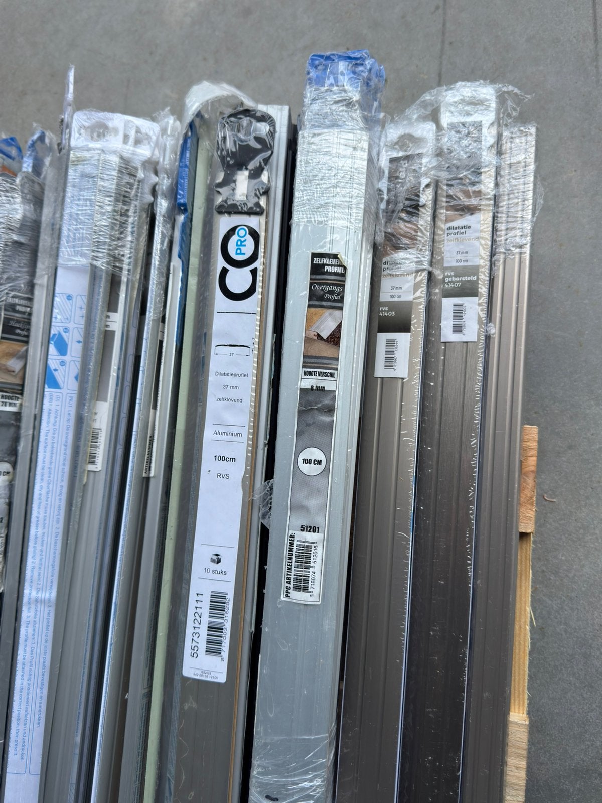 [PPC,COPRO] Aluminium Profielen 115 stuks | €8,49/stuk, Doe-het-zelf en Verbouw, Overige materialen, 100 tot 150 cm, Overige typen