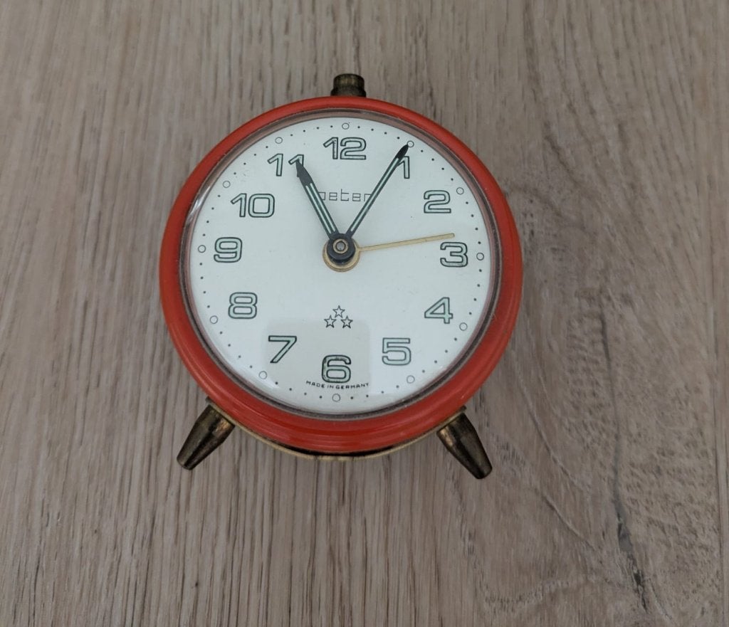 Vintage analoge wekker, Ophalen of Verzenden