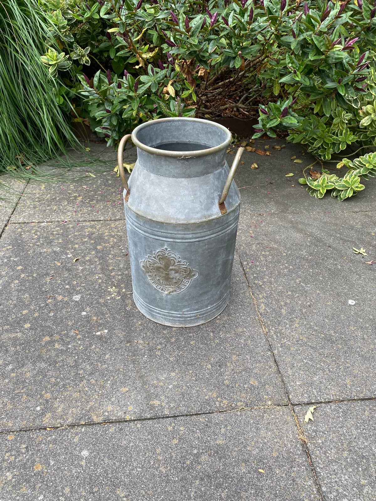 Te koop brocante melkfles / vaas/ bloempot, Ophalen of Verzenden