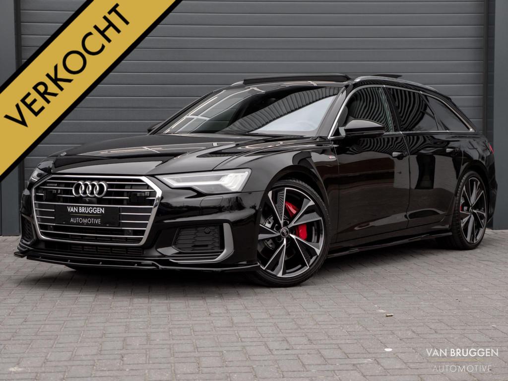 Audi A6 Avant 55 TFSI e quattro S-Line Pano RS-Stoelen Trekh, Automaat, Gebruikt, 4 cilinders, Zwart