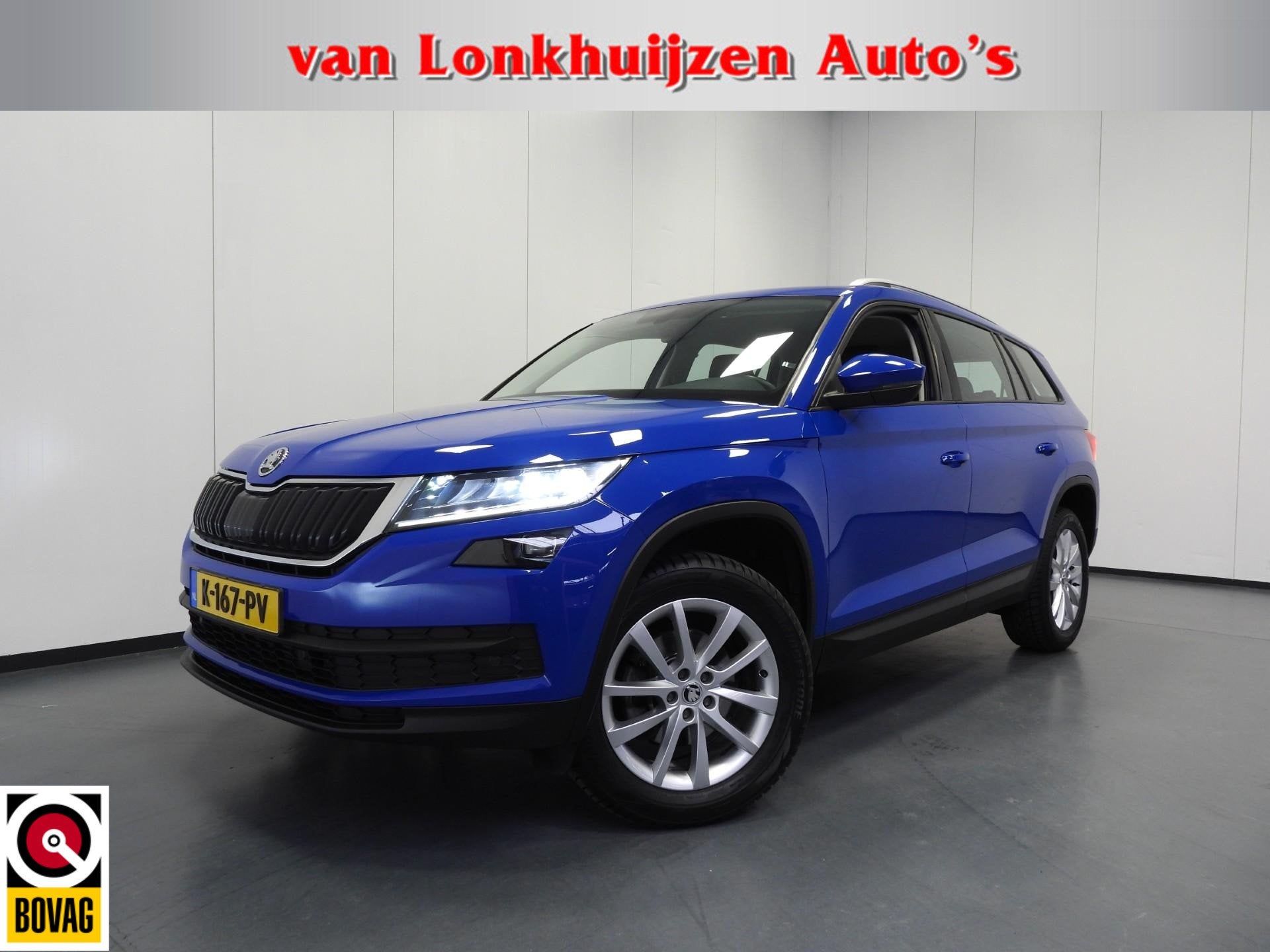 Skoda Kodiaq 1.5 TSI Business Edition 7-Pers. NAVI/CLIMA/ADA, Voorwielaandrijving, 4 cilinders, 150 pk, Blauw