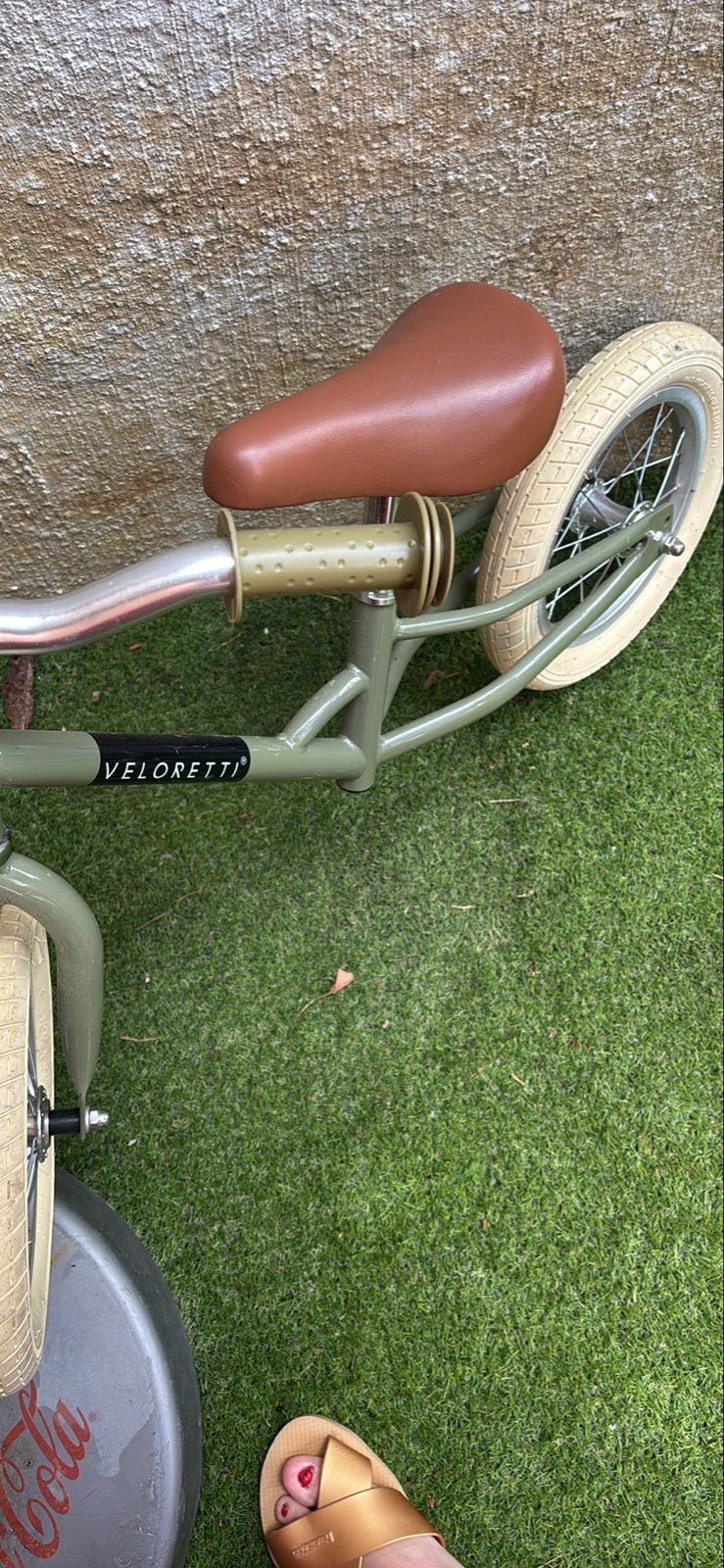 Veloretti loopfiets, groen, 12 inch, Ophalen, Zo goed als nieuw, Minder dan 16 inch