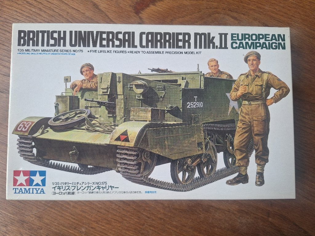 British universal carrier MkII + resin stowage - Tamiya 1/35, Hobby en Vrije tijd, Verzenden, 1:32 tot 1:50, Zo goed als nieuw