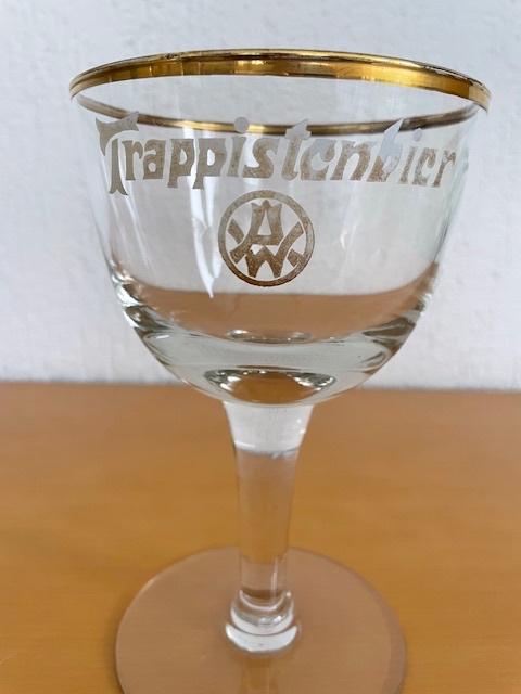Vintage Westmalle Trappistenbier Kelkglas , Verzamelen, Ophalen of Verzenden, Gebruikt, Glas of Glazen, Overige merken