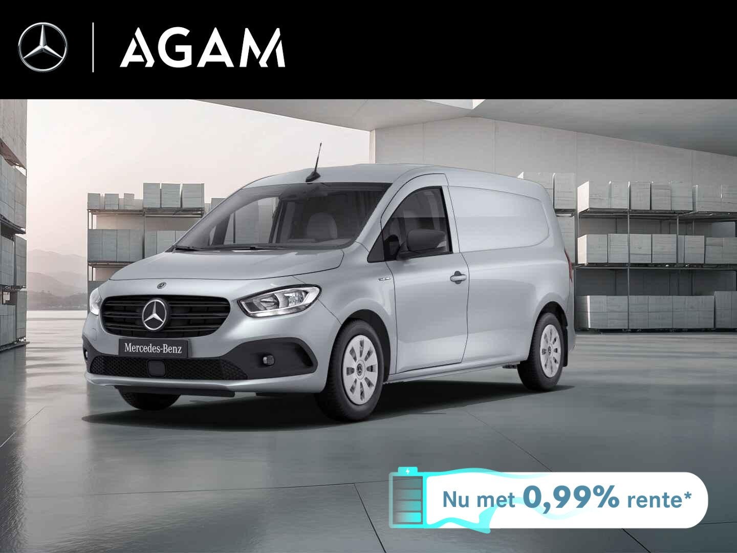 Mercedes-Benz eCitan 112 Pro L2 Business Solution 51 kWh, Auto's, Stof, Zwart, 1795 kg, 122 pk