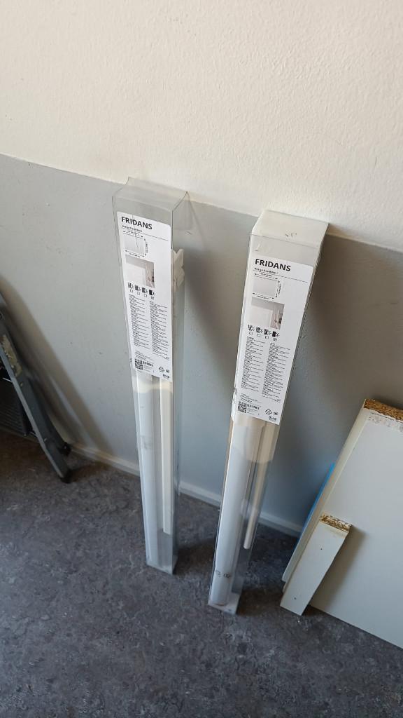 2 IKEA Fridans 100x195, Ophalen, Wit, Nieuw, 50 tot 100 cm