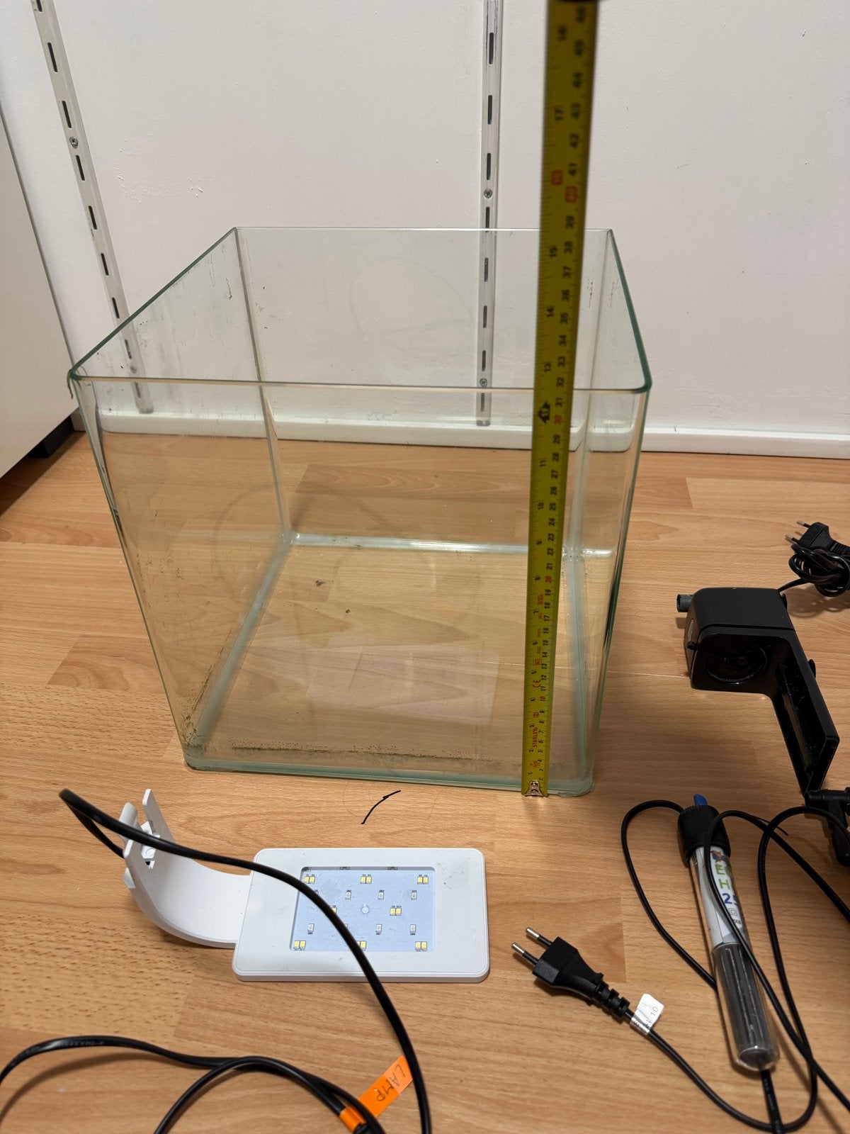 Nano Cube Aquarium Starter Kit LED Light Heater Filter, Dieren en Toebehoren, Vissen | Aquaria en Toebehoren, Ophalen, Leeg aquarium
