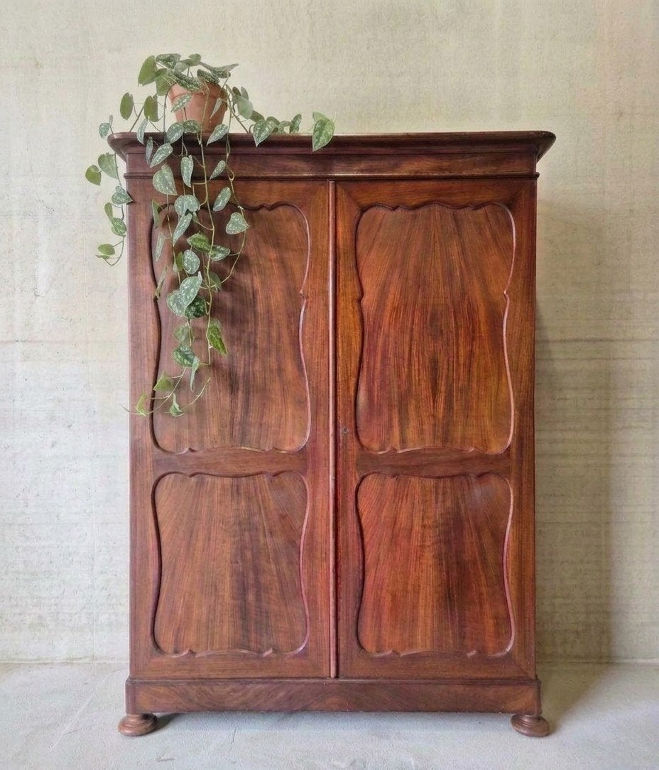 ✨️ OPRUIMING Antieke Biedermeier meidenkast vintage hangkast, Ophalen of Verzenden