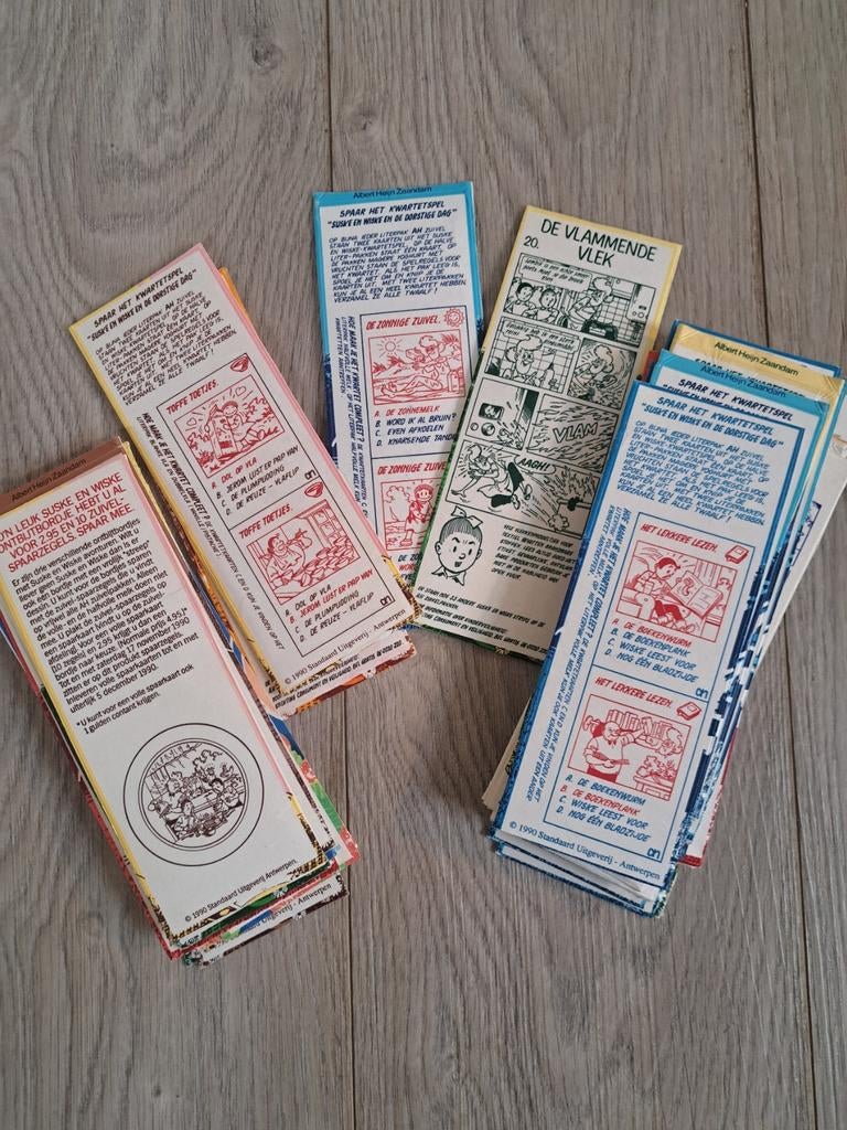 Suske en Wiske reclame/strips/kwartet Albert Heijn, Meerdere stripboeken, Ophalen of Verzenden, Gelezen, Willy Vandersteen