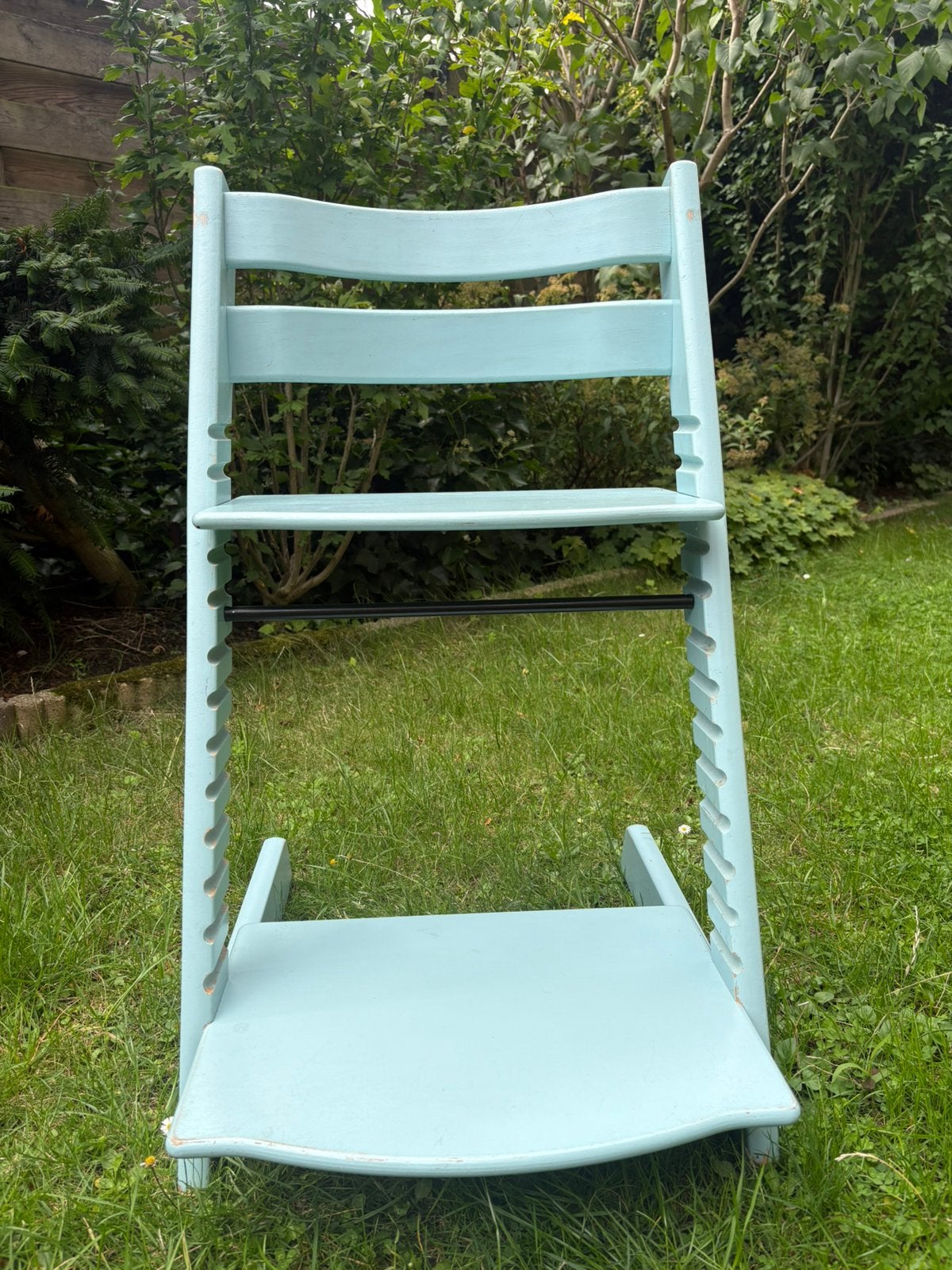 Triptrapstoel met stoelverkleiner en bevestigingsclips, Kinderen en Baby's, Ophalen, Gebruikt, Meegroeistoel, Stoelverkleiner