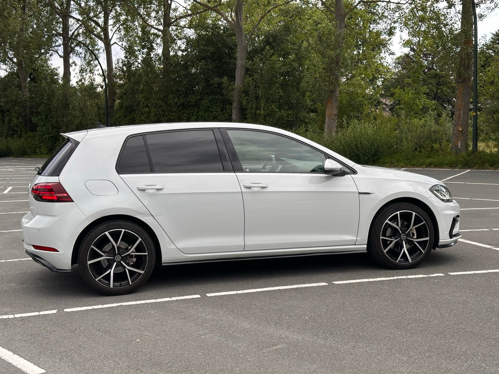 Volkswagen Golf 7.5 R line 1.4 TSI 150 Pk DSG 2017, Auto's, Euro 6, 4 cilinders, Alcantara, Wit