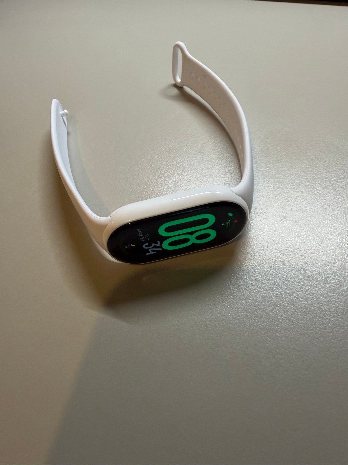 Xiaomi Mi Band 10 white ceramic edition, Hartslag, Wit, Ophalen of Verzenden, Zo goed als nieuw