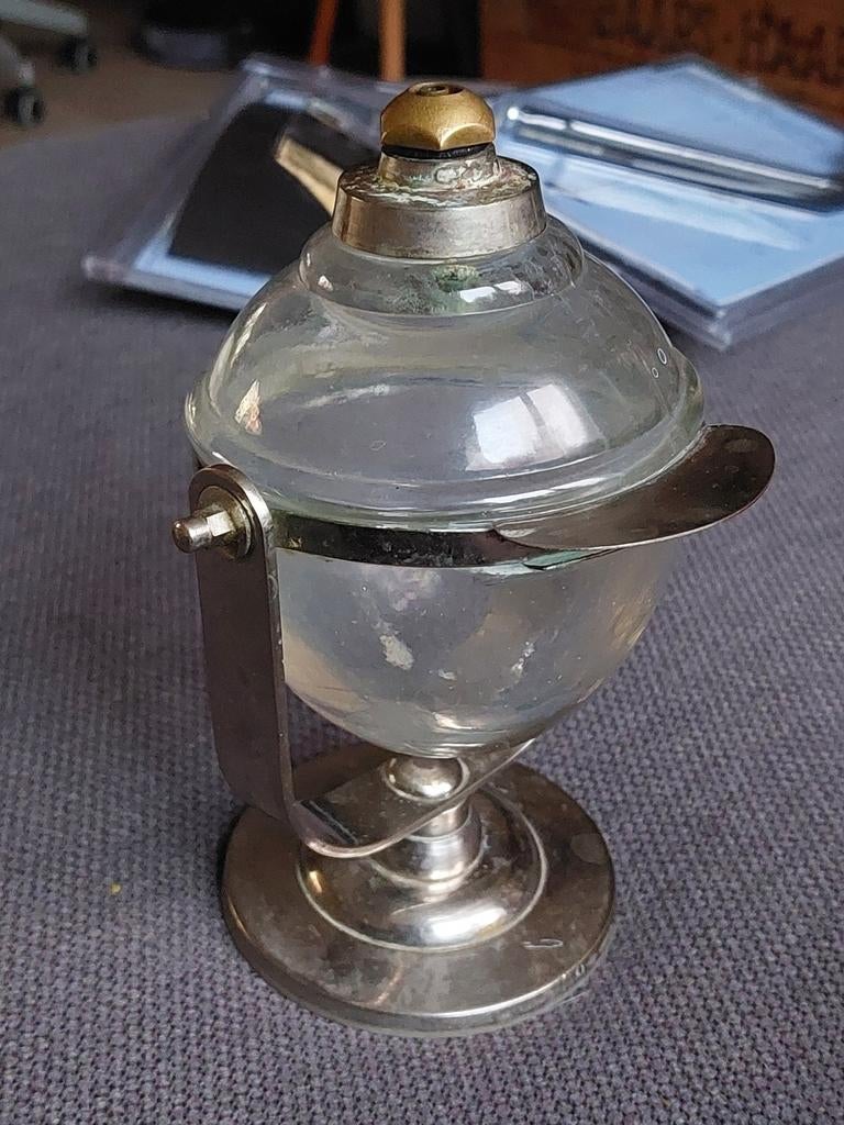 Antieke vintage zeepdispenser zeeptuimelaar, Ophalen of Verzenden