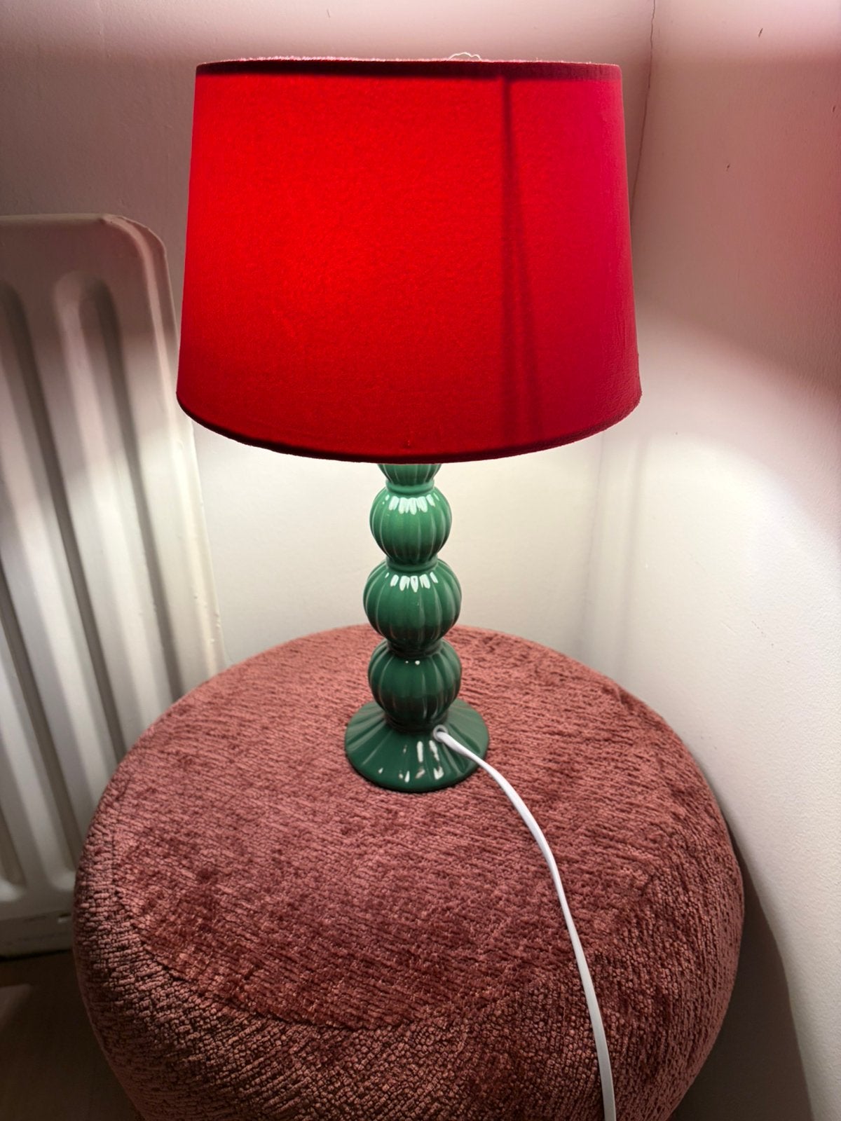 Tafellampje groen/roze, Huis en Inrichting, Lampen | Tafellampen, Groen, E14 (klein), Nieuw, Modern