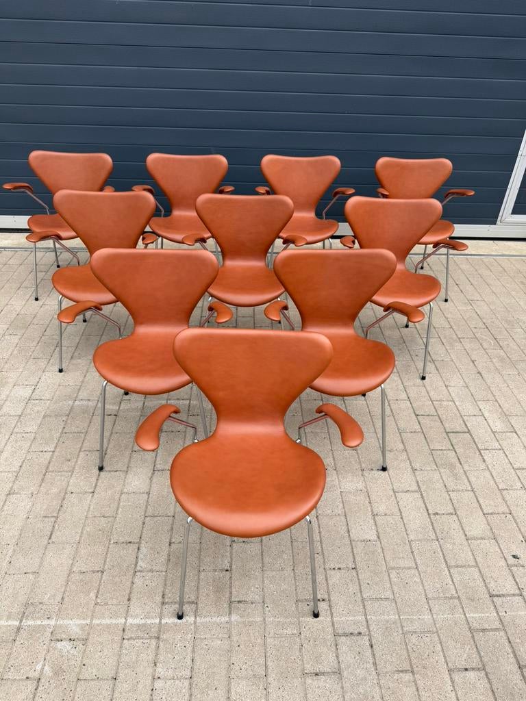 10x Fritz Hansen series 7 Vlinderstoelen Arne Jacobsen 10/10, Ophalen of Verzenden, Vitra togo møller sede artifort cassina b&b italia edra leolux